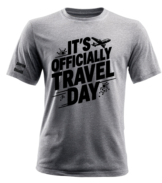 D&Q Exp 'It's Officially Travel Day' Black print