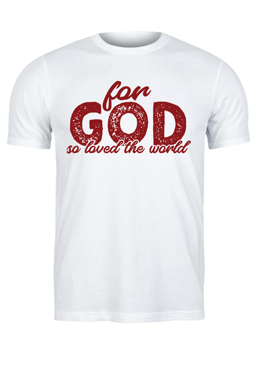 God So Loved Valentine Tee