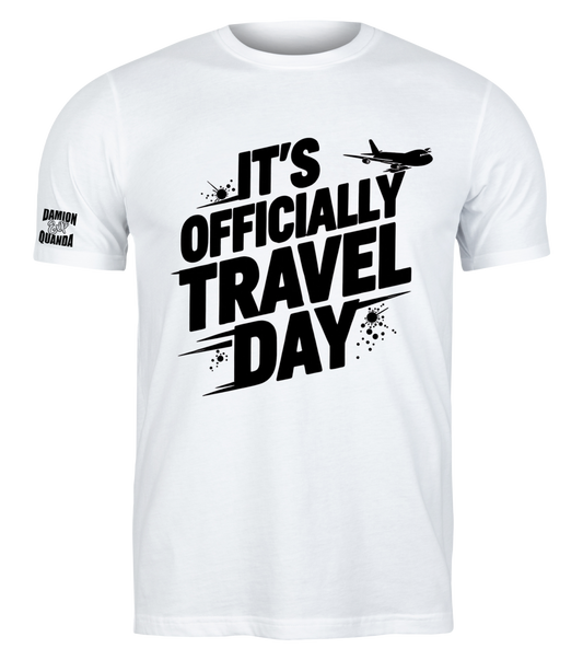 D&Q Exp 'It's Officially Travel Day' Black print