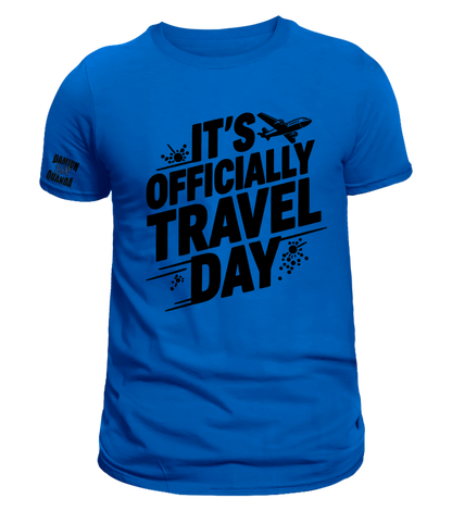 D&Q Exp 'It's Officially Travel Day' Black print