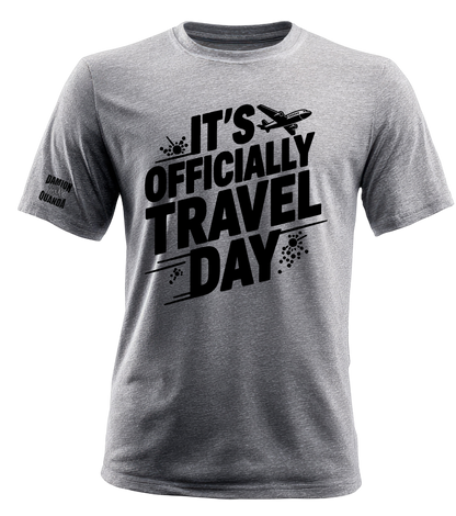 D&Q Exp 'It's Officially Travel Day' Black print